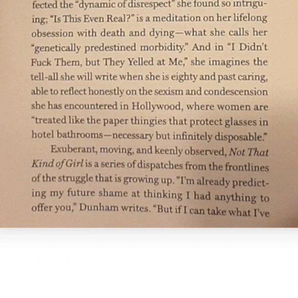 Not  That Kind of Girl by Lena Dunham Hardcover Non-Fiction Book - Picture 3 of 5